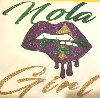 Nola Girl Mardi Gras Shirt