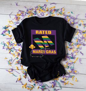 Rated "M"Mardi Gras Shirt